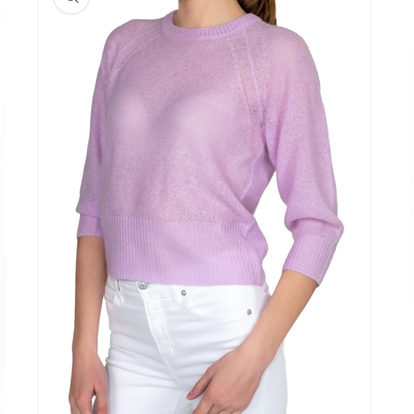 PRICE DROP! Autumn cashmere Lightweight Blouson Sleeve Raglan Crew Size L✨NWT✨ - Picture 2 of 11